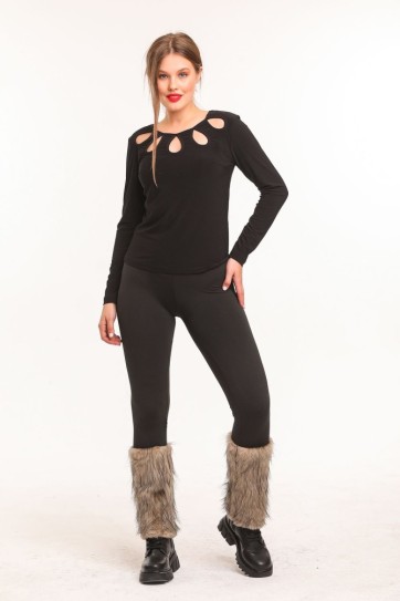 Pacalari Kurk Garnili Celik Tayt | Tyt13789