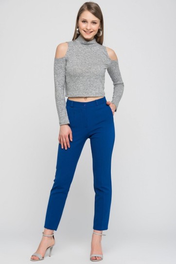 Pantolon - Bilekte Atlas Kumas Pantolon | Pnt19003