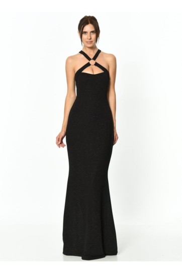 Halka Detayli Abiye Elbise | Elb14716