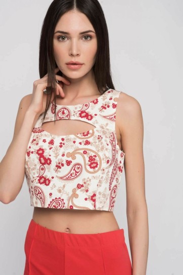 Büstiyer  Önü Pencereli Bluz | Blz14538