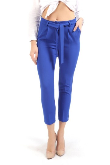 Beli Kusaklı Kumas Pantolon | Pnt19018