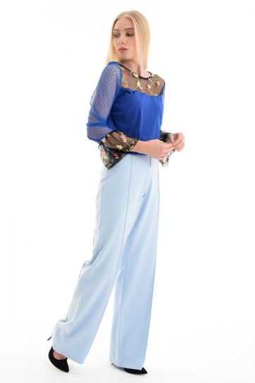 Pantolon - Ön Fermuarlı Ve Çıma Dikişli Pantolon