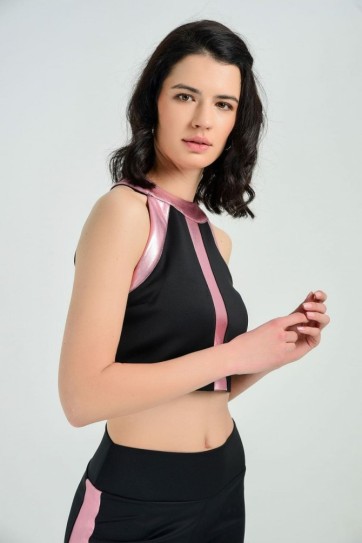 Büstiyer  Pervaz ve oratsı Varak GarniLİ Bluz