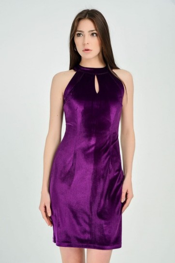 Abiye Elbise - Havuz Yaka Ön Damla Dekolte Abiye Elbise