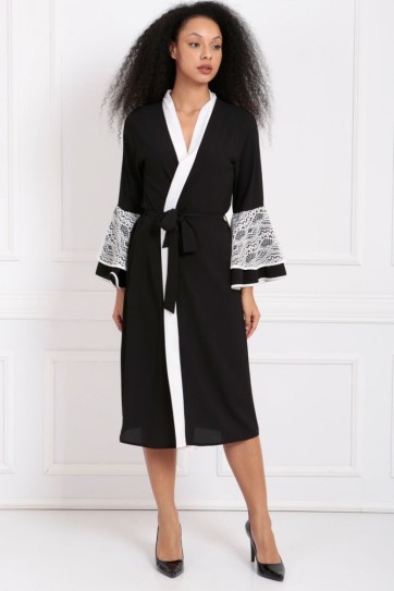 Kolları Volanlı Dantelli Ferace | Frc31570