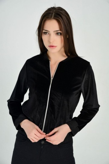 Yakası Ve Kol Ribanaları Pullu Mont | Mnt31708