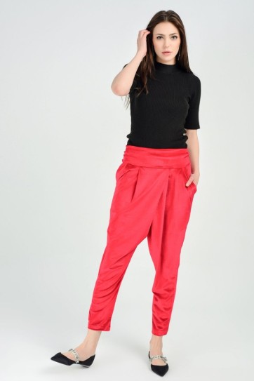 Yüksek Bel Kadife Pantolon | Pnt31748