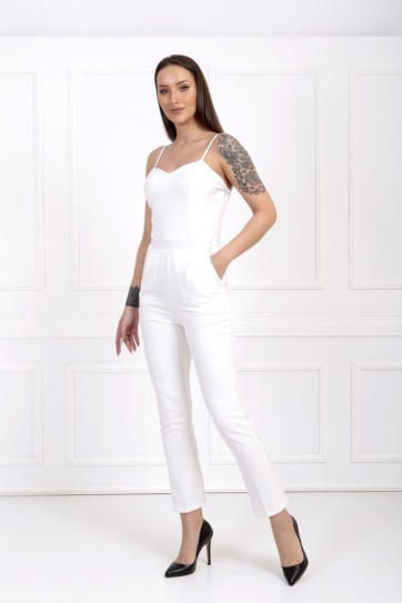 Göğsü Gloplu Ayar Askılı Abiye Tulum | Tlm32127