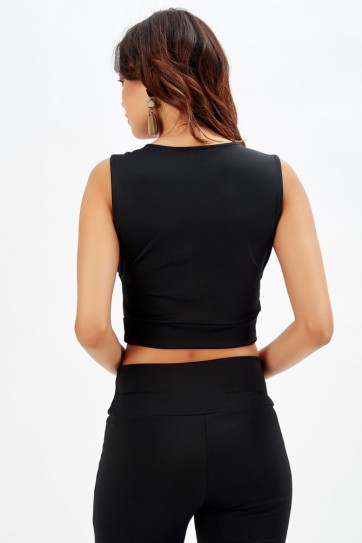 Omuz Robası Çiçekli Bluz | Blz31402