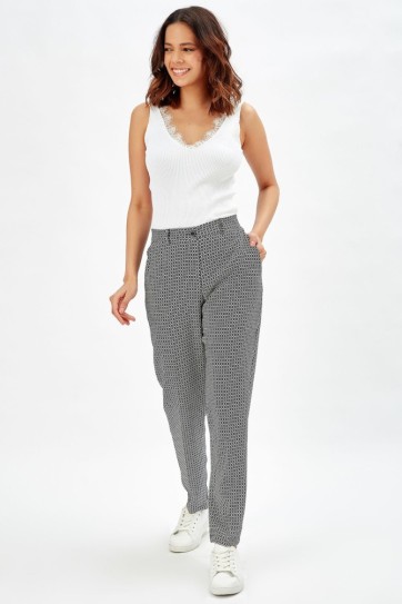 Yanlar Cepli Fermuarlı Pitikare Pantolon PNT-31950