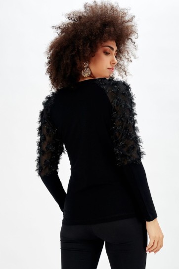 Likrali Viskon Bluz_Blz32722