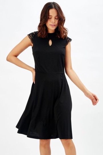 Pencere Detaylı Abiye Elbise