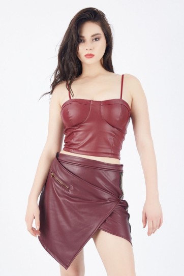 İçi Süet Dışı Deri Etek | Etk32339