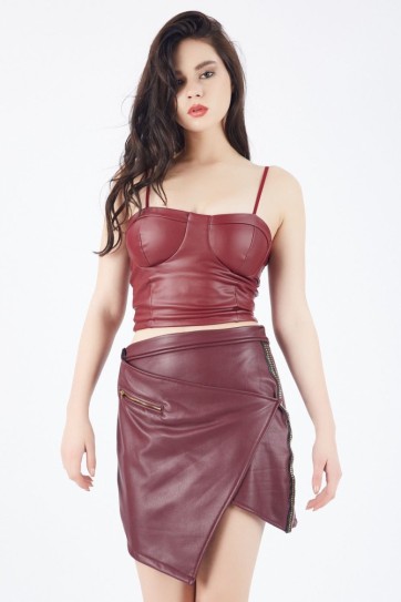 İçi Süet Dışı Deri Etek | Etk32339