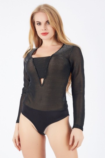 Önü V Yaka Alttan Kopçalı U.Kol Bluz