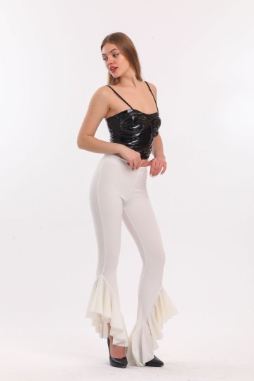 Kemerli Pike Çelik  Pantolon | Pnt32698