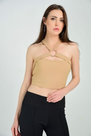 Halka Aksesuarli Abiye Bluz | Blz14719