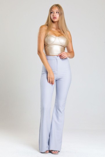 İspanyol Paça Atlas Kumaş Pantolon | Pnt32926