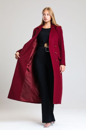 Astarlı Desenli Uzun Kaban | Kbn34176